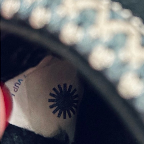 Authentic Kids’ Tasman UGG Black Suede Slip-Ons with Embroidered Trim - Picture 9 of 10